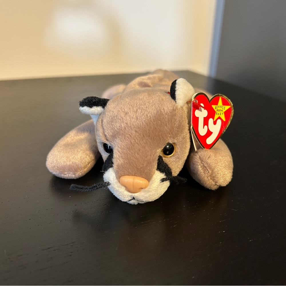 Ty Plush Cougar Beanie Baby Vintage 1998